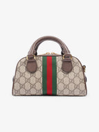 Gucci Ophidia Mini Gg Supreme-canvas Top-handle Bag