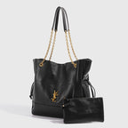 YSL  Jamie 4.3 large pochon leather Tote bag 34x10x33cm