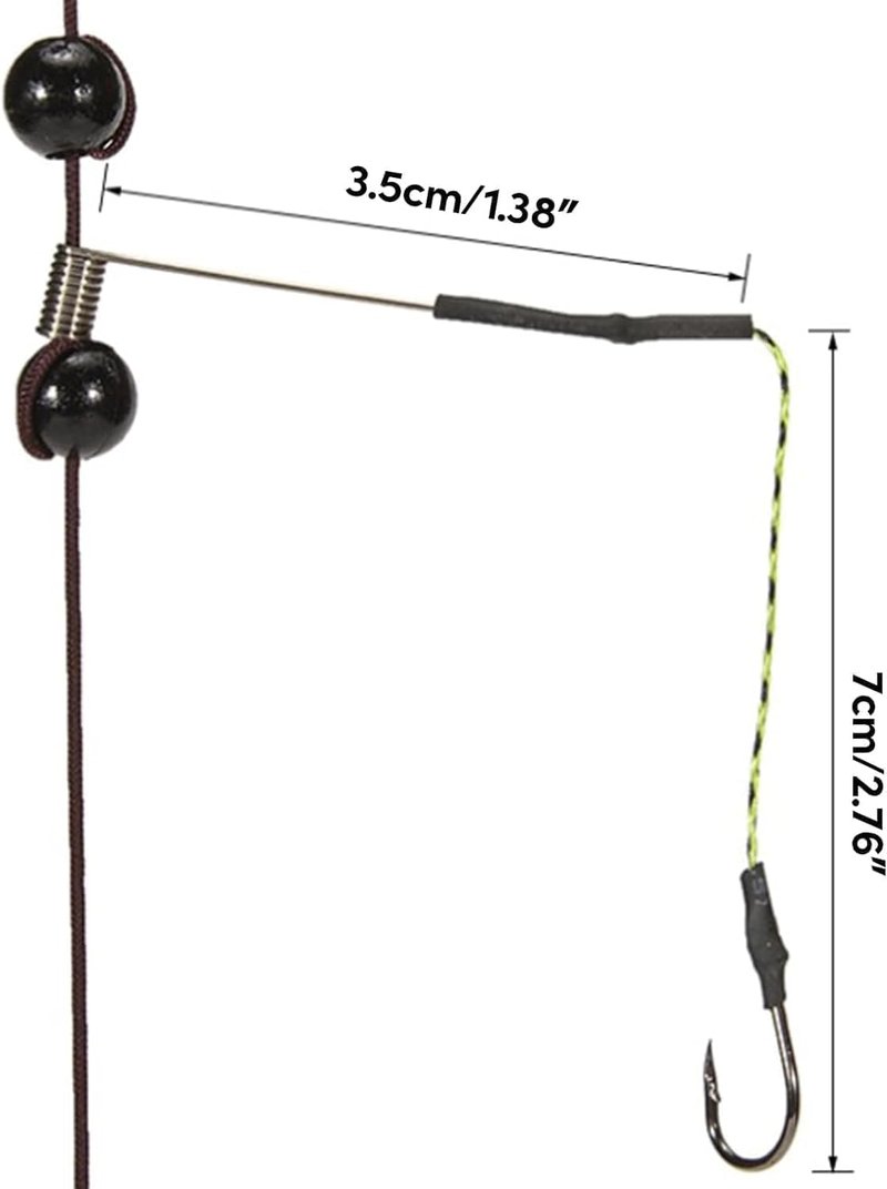 Galepromot 2Pcs Carp Fishing Feeder Baits Cage, Spring Fish with Holder, Inline Methods Tackle Baits Cage Hook Rigs Set Sinkers Feeder Tackle Fishing Sinkers