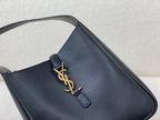 YSL Le 5 A 7 Supple Small Grained Leather Black 23 x 22 x 8.5cm