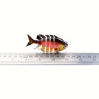 Fishing Lure Set 3pcs Realistic 6-Section Swimbait – Multi-Jointed Hard Bait for Bass, Trout, Pike & Freshwater Fish | Lifelike Swimming Action Crankbait Fishing Tackle
