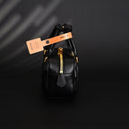 Miu Miu Black Matelassé Leather Top Handle Bag