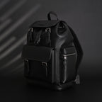 Prada Nylon & Leather Multi-Pocket Backpack – Black