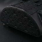 Louis Vuitton Christopher PM Backpack Monogram Shadow Black Leather