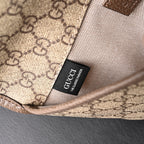 Gucci Ophidia GG Supreme Mini Belt Bag – Beige/Ebony with Web Stripe