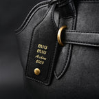 Miu Miu Leather Tote Bag – Classic Black