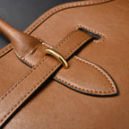 Miu Miu Leather Tote Bag – Elegant Caramel Brown