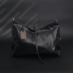 Louis Vuitton Black Mahina Leather Hobo Shoulder Bag