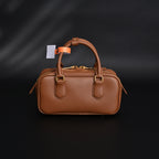 Miu Miu Leather Top Handle Satchel – Caramel Brown