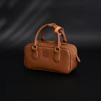 Miu Miu Leather Top Handle Satchel – Caramel Brown
