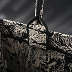 Dior Book Tote Bag – Black Toile de Jouy Embroidery
