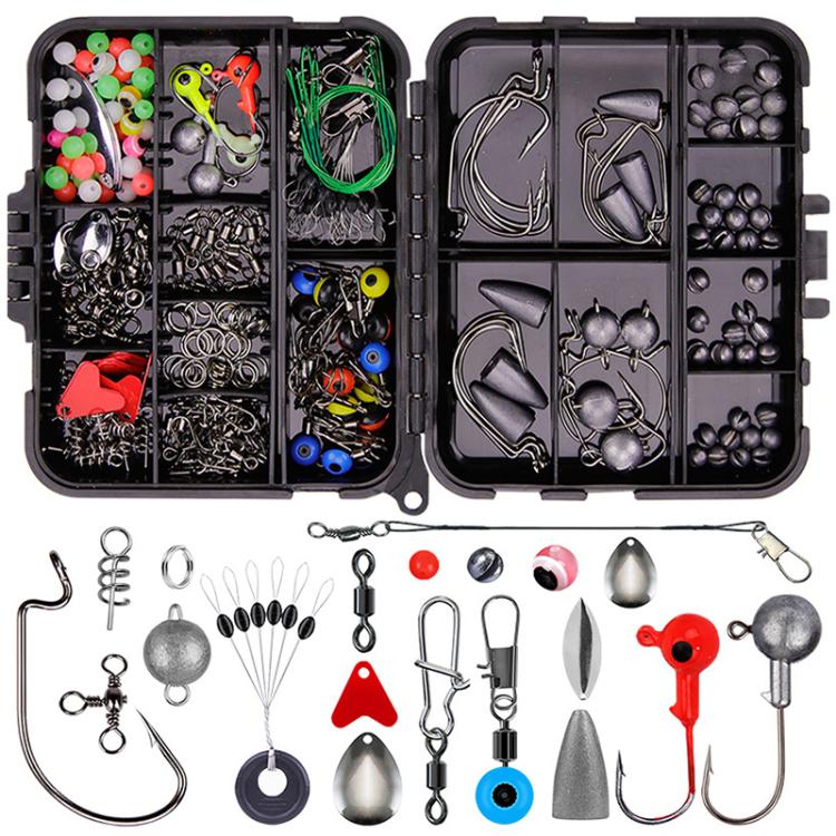 257pcs Lure Hook Accessory Set for Sea Fishing Rock Fishing