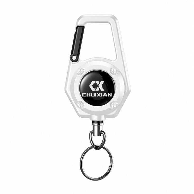 Retractable Reel Carabiner 80cm Steel Wire Anti-Lost Holder for Fishing Scissors Fish Gripper Outdoor Tools