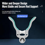 Aluminum Alloy Big Fish U Shape Rod Rest Head Rotatable Roller Fishing Pole Holder
