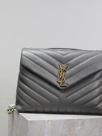 YSL Loulou Small Bag Gray