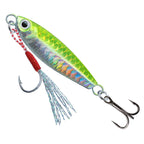 Fish Scale Jig Lure, Slow Fall Metal Casting Jig, Long Cast Spoon Bait for Bass, Walleye & Pike Freshwater Saltwater Fishing