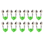10 PCS Fishing Accessory Twin Bells Clip On Fishing Rod Fishing Bait Alarm, Random Color Delivery, Fishing Bait Alarm