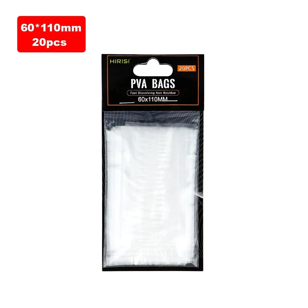 Hirisi Quick Dissolve PVA Fishing Bait Bags 3 Sizes 60 130 85 140 70
