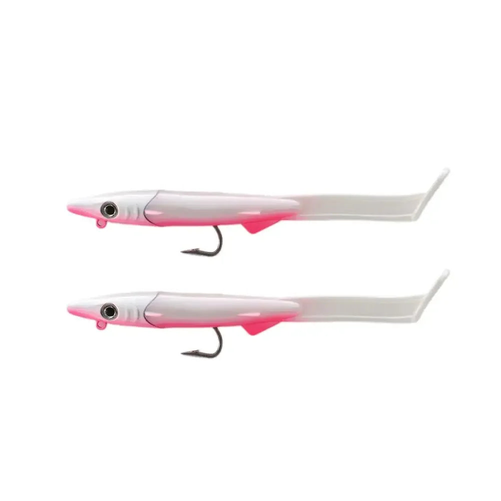 Soft Fishing Lures Kit – Eel Bait with VMC Hook, 12cm 26g (2-Pack)