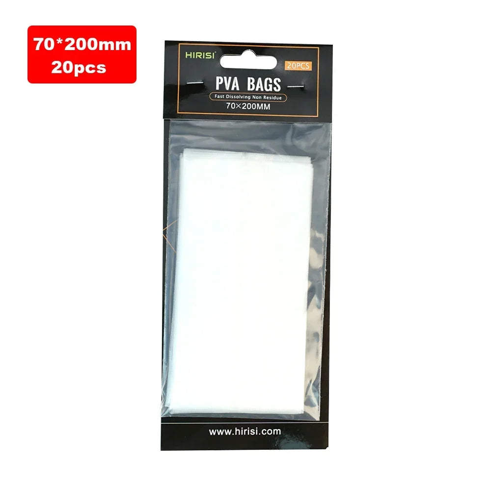 Hirisi Quick Dissolve PVA Fishing Bait Bags 3 Sizes 60 130 85 140 70