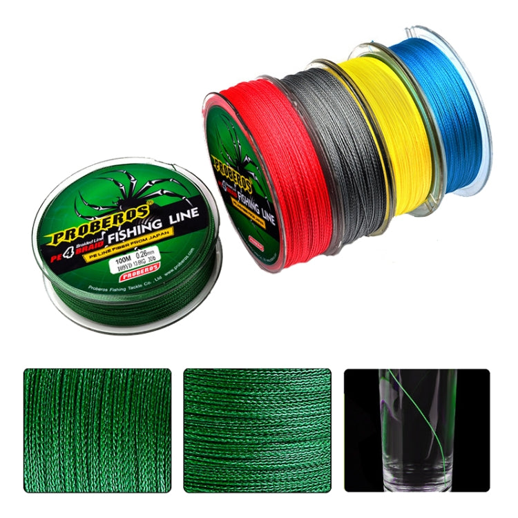 2 PCS PROBEROS 4 Edited 100M Strong Horse Fish Line, 0.4 / 6LB, 0.6 / 8LB, 0.8 / 10LB, 1.0 / 15LB, 1.5 / 20LB, 2.0 / 25LB, 2.5 / 30LB, 3.0 / 35LB, 4.0 / 40LB