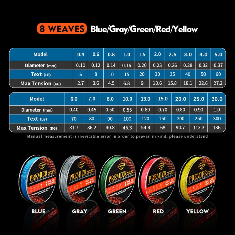 PROBEROS 8 Edited 100M Majestic Horse Fish Line, 6.0 / 70LB, 7.0 / 80LB, 10.0 / 100LB, 13.0 / 120LB