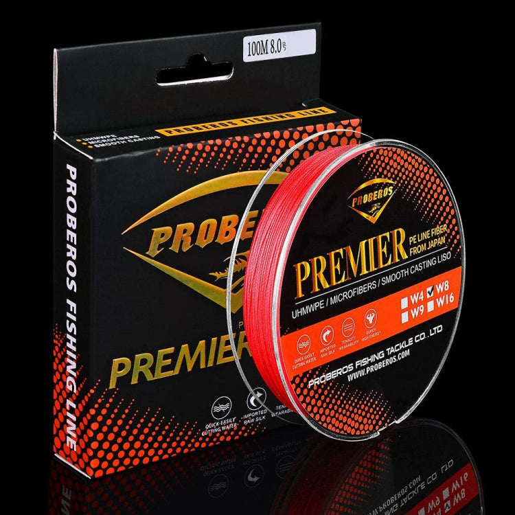 PROBEROS 8 Edited 100M Majestic Horse Fish Line, 6.0 / 70LB, 7.0 / 80LB, 10.0 / 100LB, 13.0 / 120LB