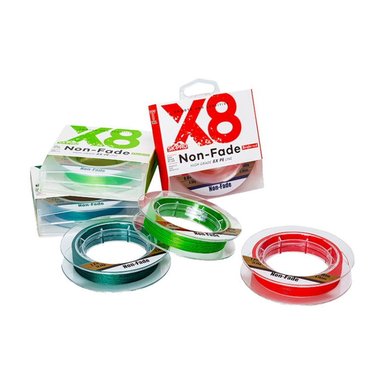 NON-FADE X8 150m 8 Code PE Pish Line, No. 0.8, No. 1.0, No. 1.2, No. 1.5, No. 2.0, No. 3.0, No. 4.0, No. 5.0, No. 6.0