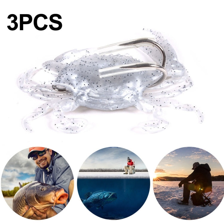 3 PCS HENGJIA SO068 Submerged Crab Hook Anti-hanging Bottom Ice Fishing Bait, 8cm 19g 1, 8cm 19g 2, 8cm 19g 3, 10cm 30g Orange, 10cm 30g Green, 10cm 30g Gray