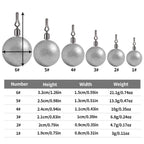 Fishing Lead Pendant Sea Fishing Lua Spherical Spinning Biting Lead Fishing Gear, HENGJIA 20pcs/bag 3.5g, HENGJIA 15pcs/bag 5g, HENGJIA 15pcs/bag 7g, HENGJIA 10pcs/bag 10g, HENGJIA 10pcs/bag 14g, HENGJIA 5pcs/bag 20g