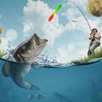5pcs /Pack HENGJIA SO177 Dual Color Imitation Fishing Lure Freshwater Soft Dummy Bait, 7cm