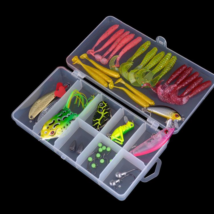 Outdoor Fishing Gear Bionic Bait Luya Sequin Bait Set, 25-in-1, 35-in-1, 46-in-1, 51-in-1, 73-in-1, 91-in-1, 102-in-1, 120-in-1