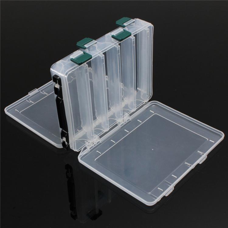 Large Capacity Double Layer Lure Storage Box Fish Hook String Hook Tool Box, 10-grids, 14-grids