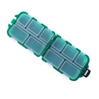 HENGJIA qt061-1 Ten Grid Clamshell Fishing Gear Storage Fishing Tackle Box, qt061-1