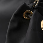 Burberry The Rucksack – Black Nylon & Leather Backpack with Gold-Tone Hardware