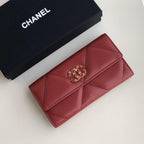 Chanel 19 Quilted Flap Wallet