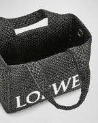 LOEWE x Paula¡¯s Ibiza Font Tote Small Bag in Raffia