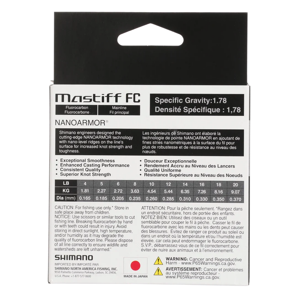 SHIMANO MASTIFF FC FLUOROCARBON LINE